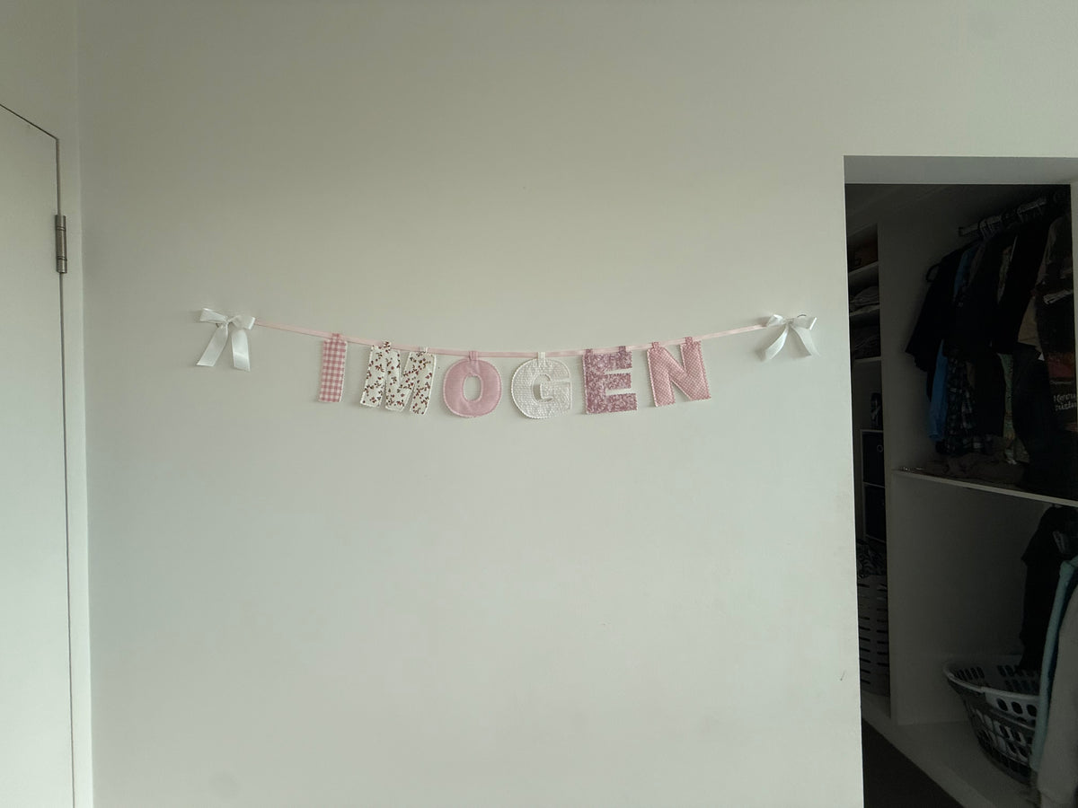 Custom name bunting