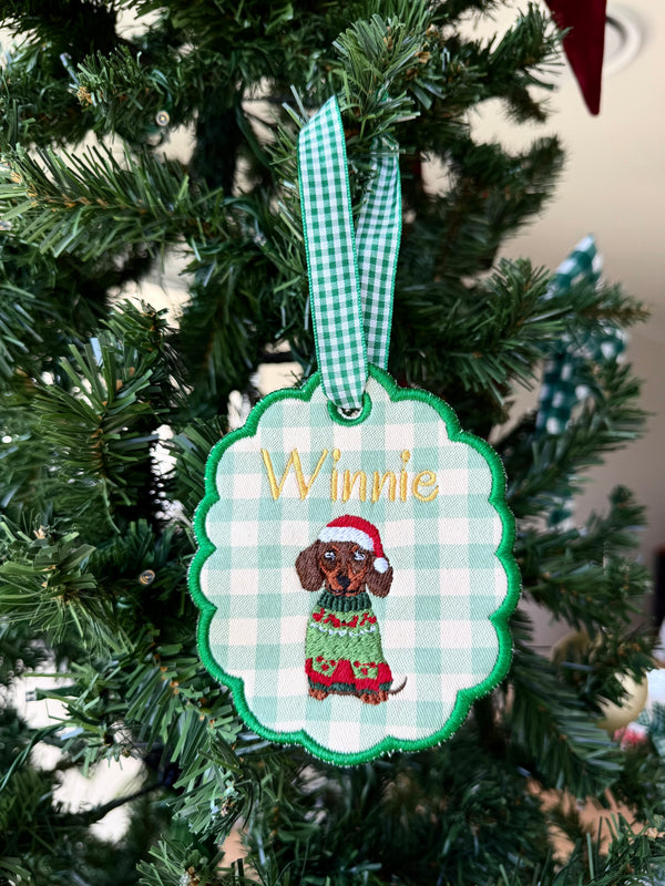 Personalised Dog Ornament