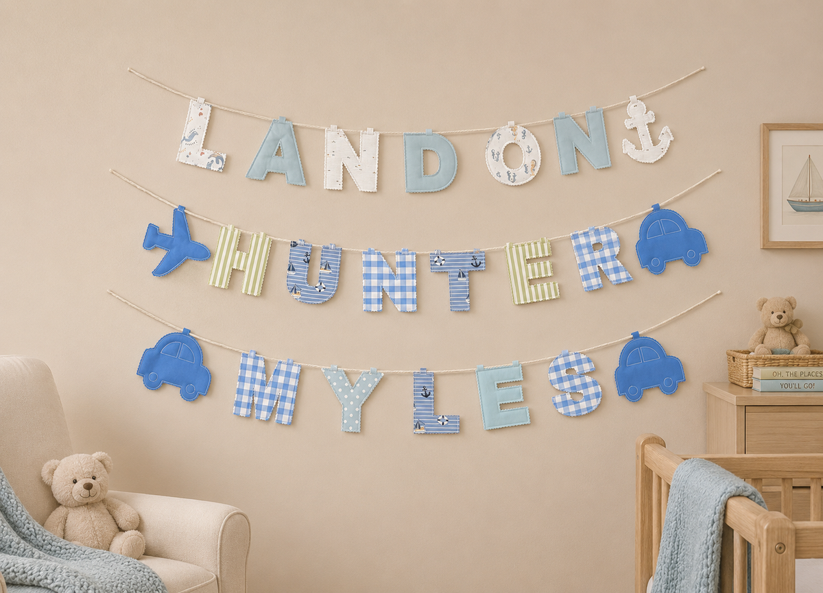 Custom name bunting